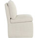 Glenrose Effie Linen Wheeled Dining Chair